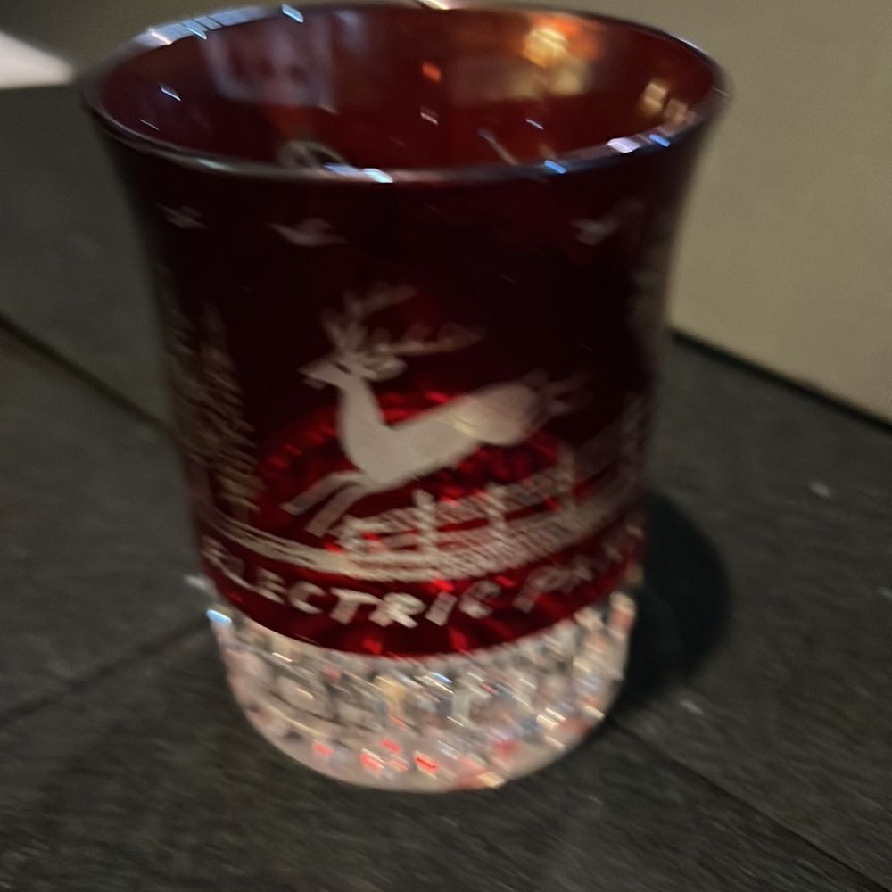 Beautiful Souvenir of Electric Park in KC, MO dated 1902. Cased Ruby Glass - Picture 4 of 7